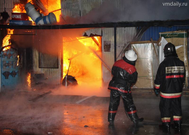 пожар на Мокворецком рынке