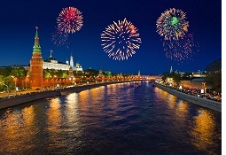 салют ко дню города в Москве